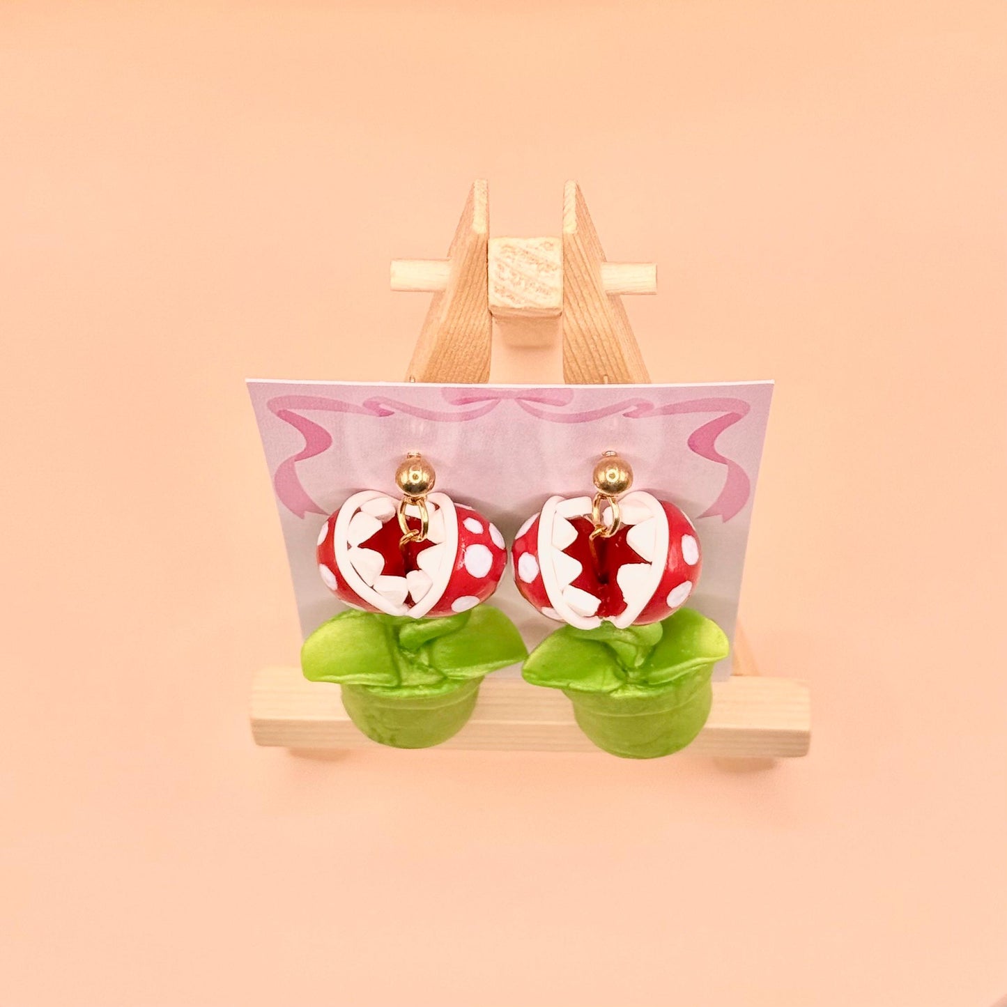 Video Game Plant Dangle Earrings