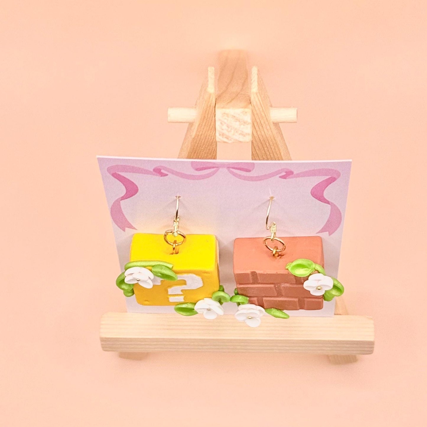 Video Game Block Dangle Earrings
