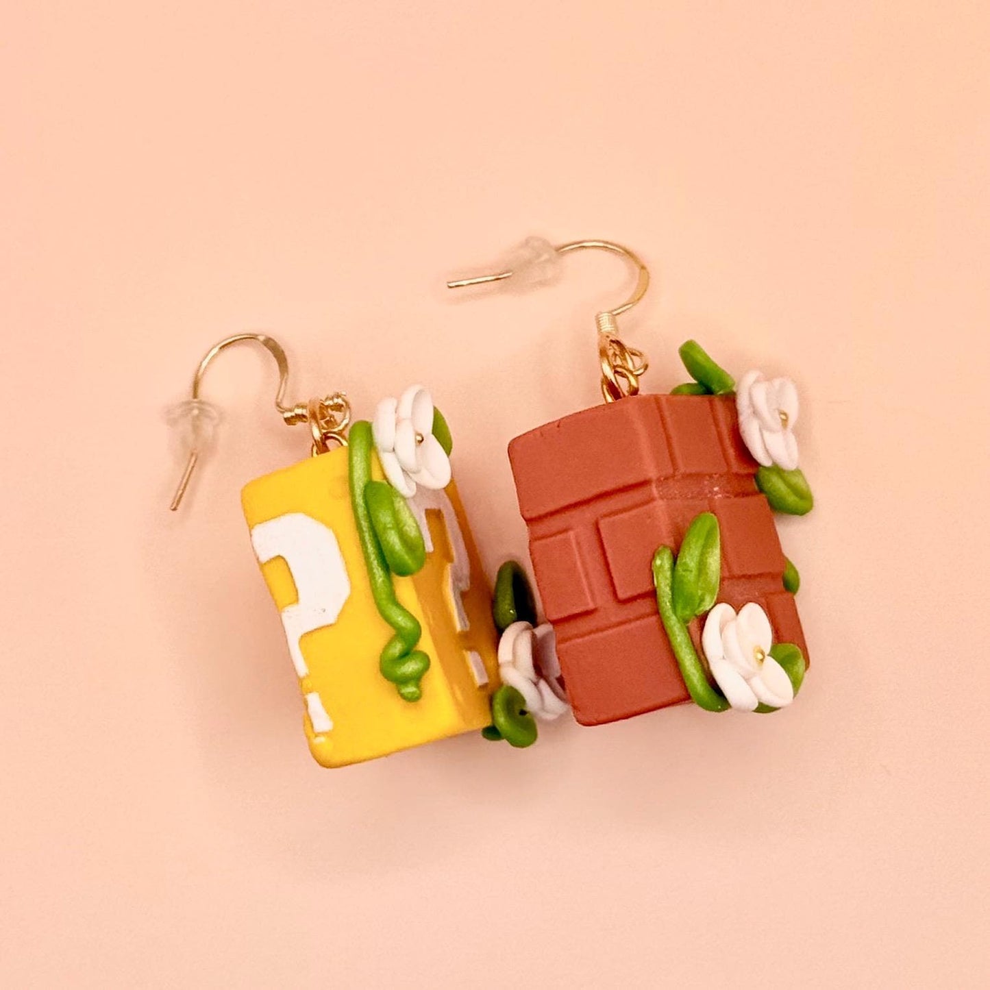 Video Game Block Dangle Earrings