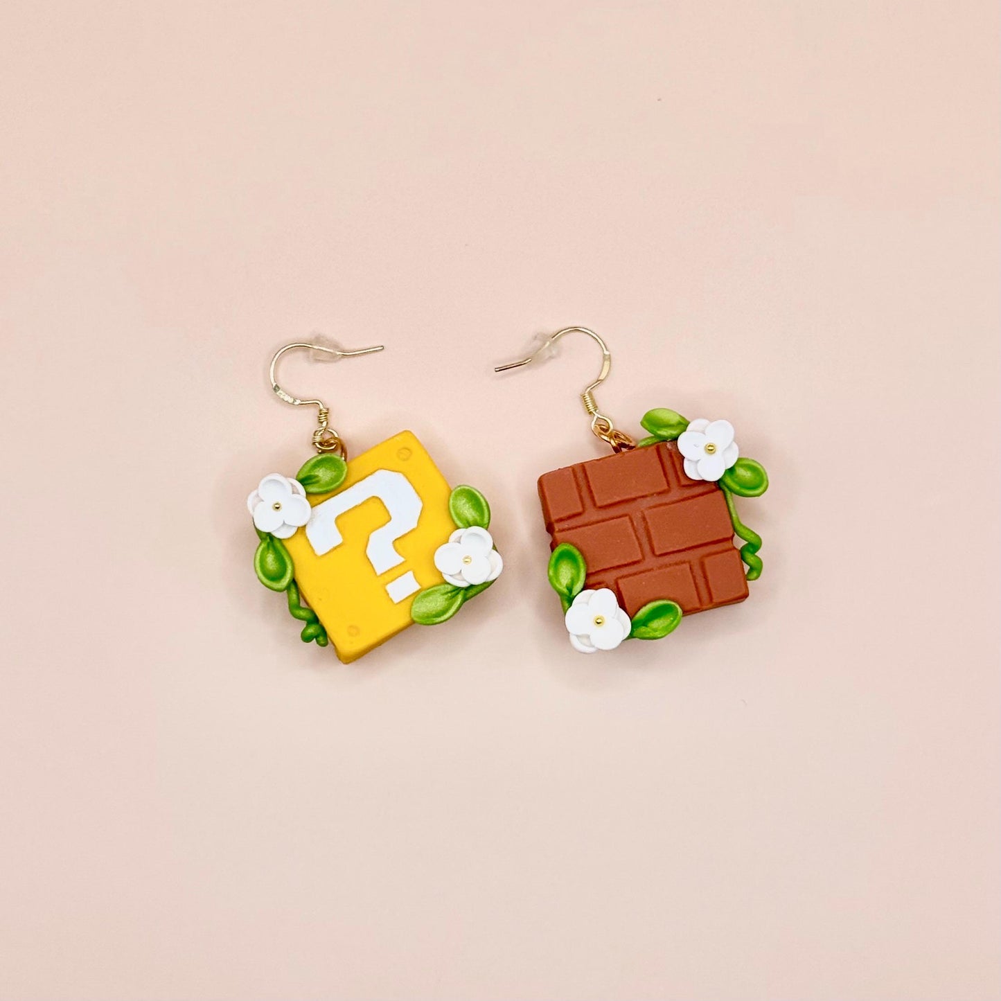 Video Game Block Dangle Earrings