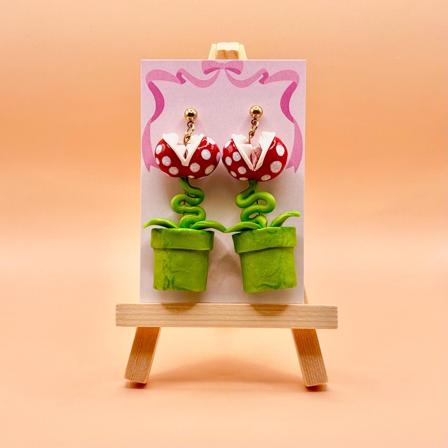 Video Game Plant Dangle Earrings