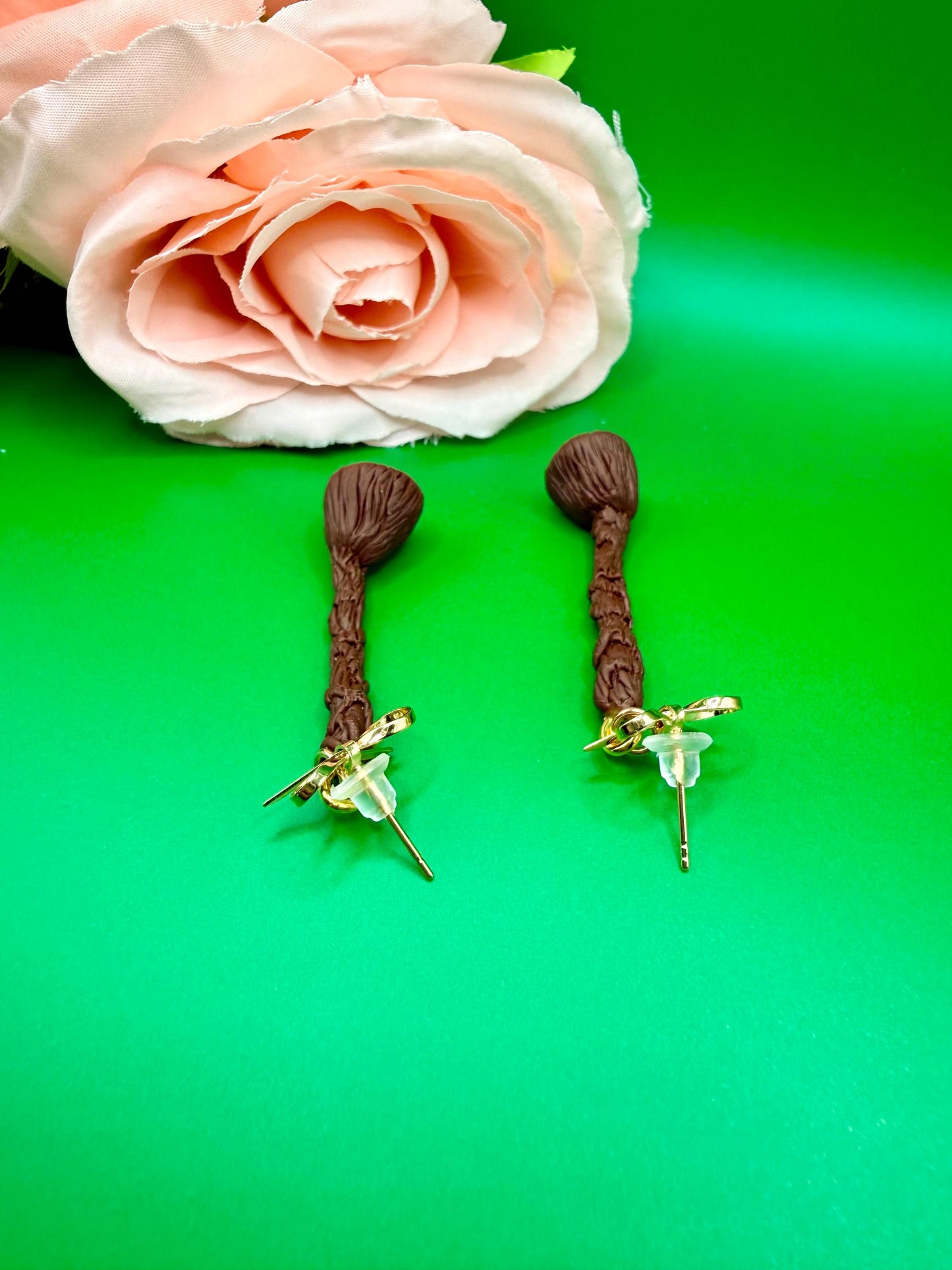 Witch Broom Dangle Earrings
